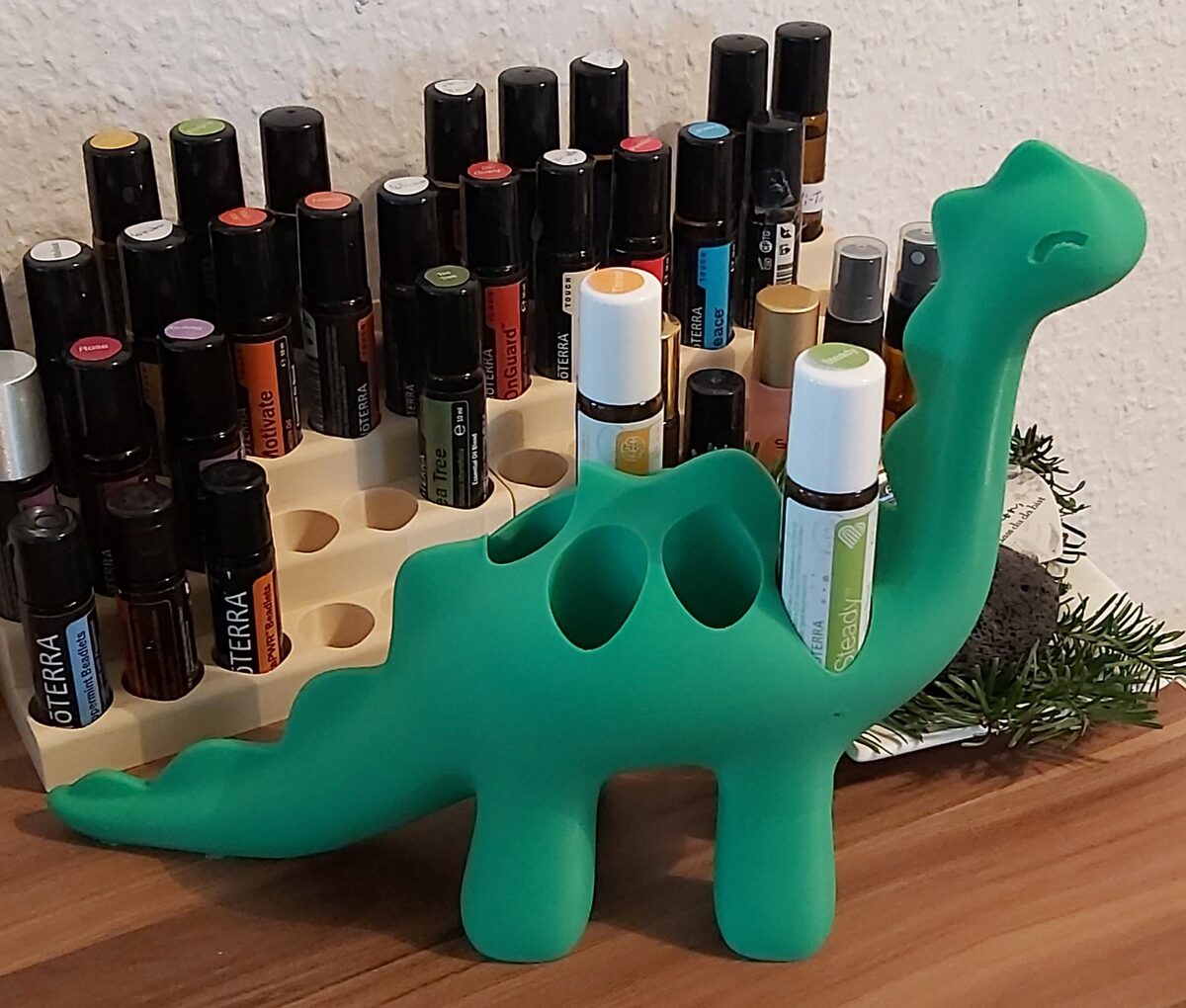 Aromaölhalter Dino Grün