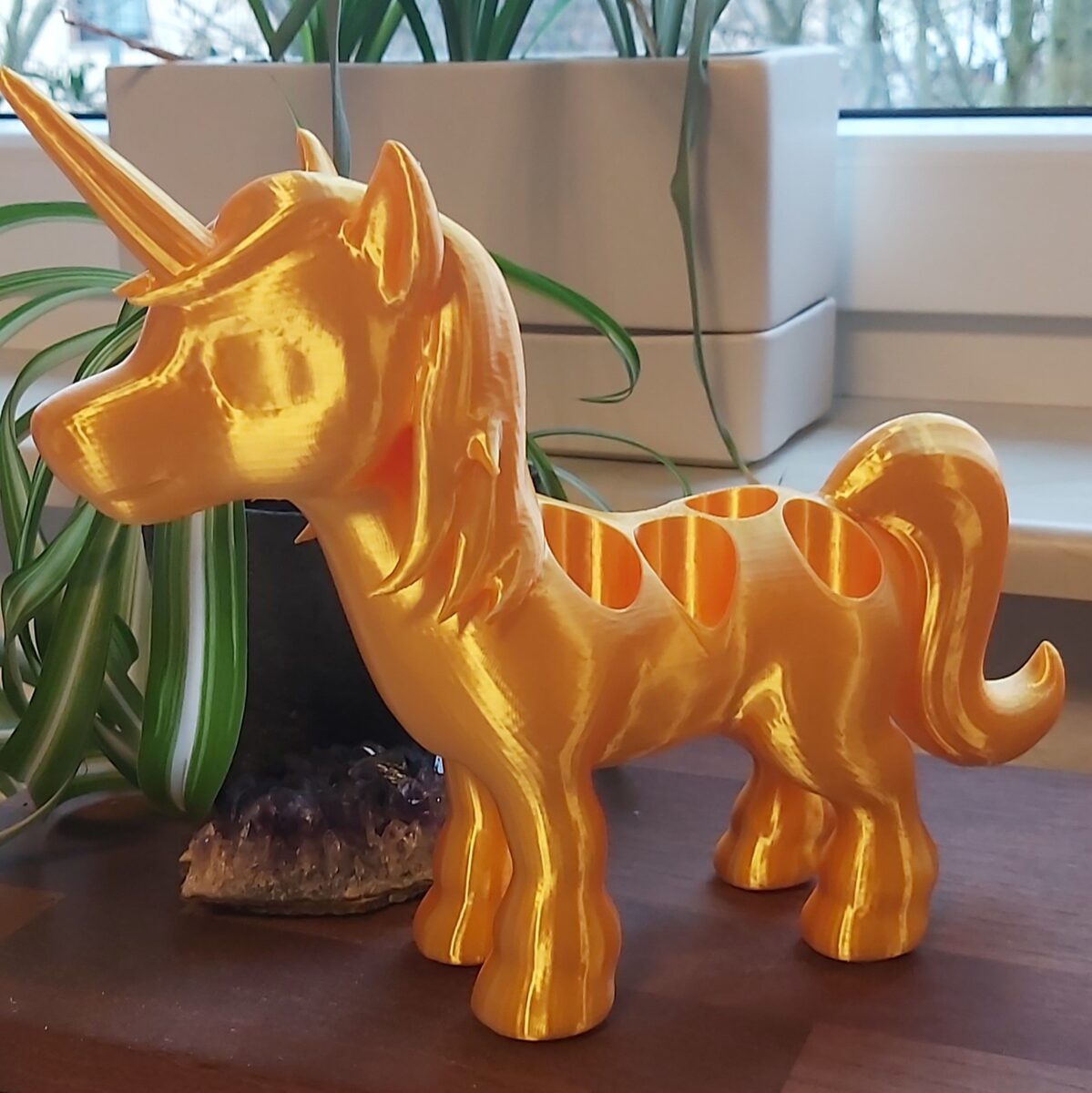 Aromaölhalter Einhorn Gold