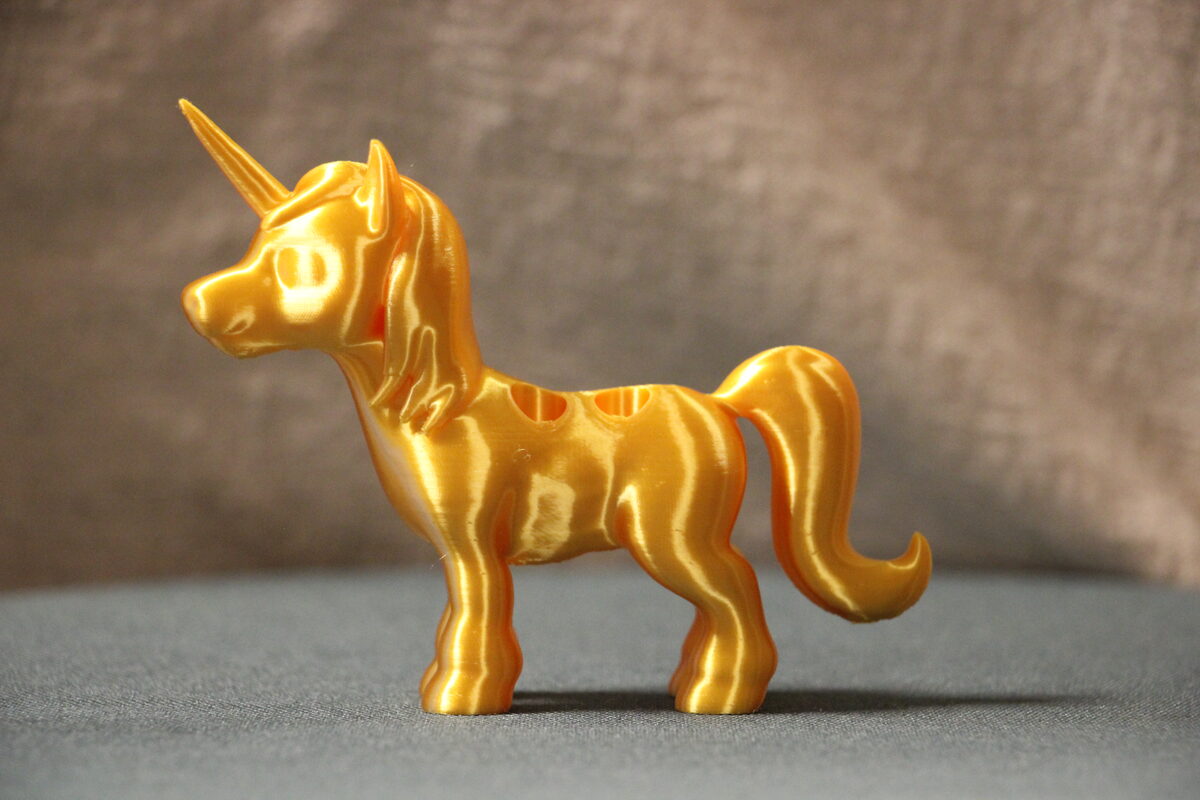Kapselhalter Einhorn Gold