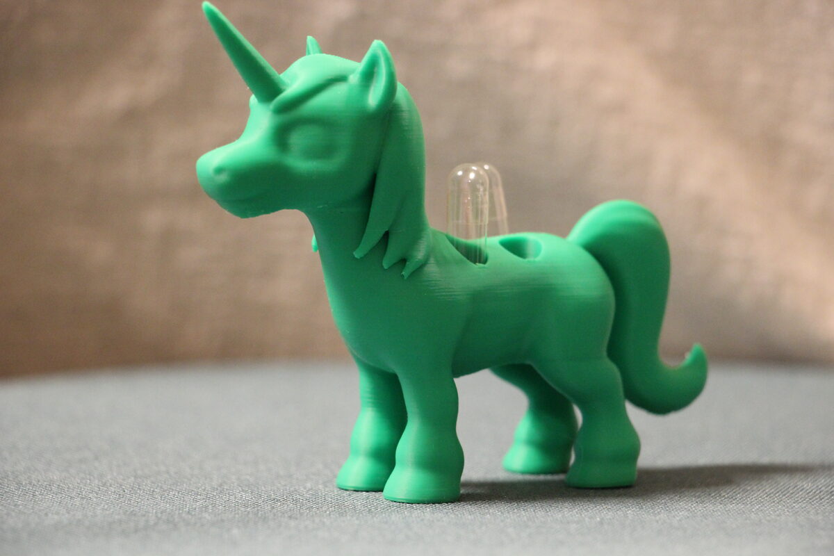 Kapselhalter Einhorn Grün