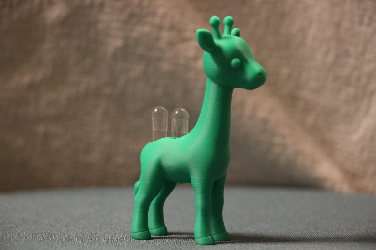 Kapselhalter Giraffe Grün